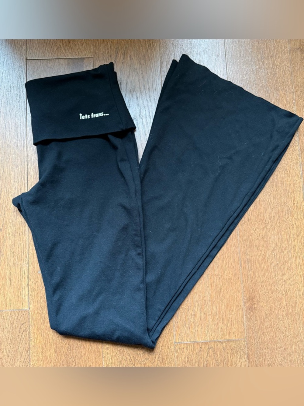 Iets Frans Urban Outfitters Foldover Flare Leggings